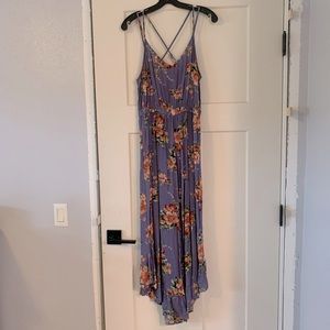 Floral midi romper